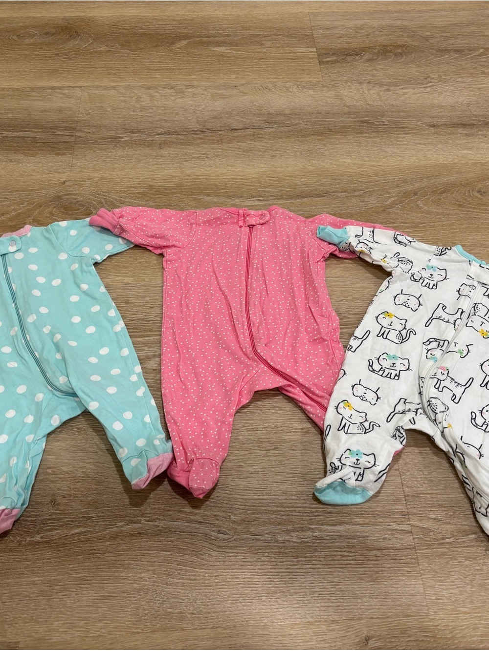 Gerber Onesies Newborn Sleep N Play Footed Pajamas 3 Pack